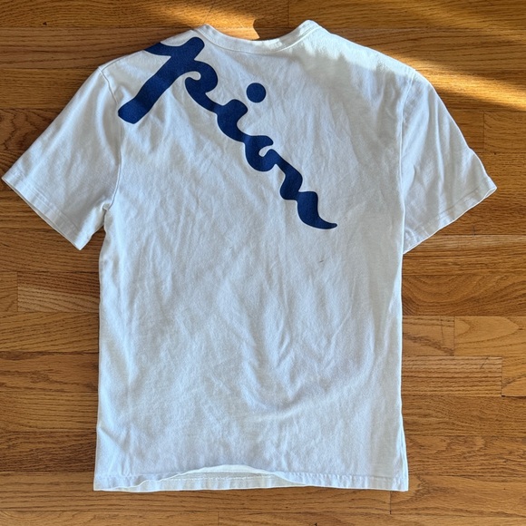 Champion Y2K White Tee with Blue and Red Logo - small - 100% cotton - Picture 4 of 5